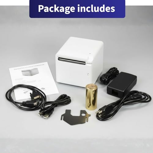 SNBC BTP-S80 Receipt Printer with Auto Cutter, 250 mm/s Printing POS Printer | Windows Driver and iOS/Android/Linux SDK | Everyday Business 80mm Thermal Receipt Printer (USB, Serial, Ethernet, White)
