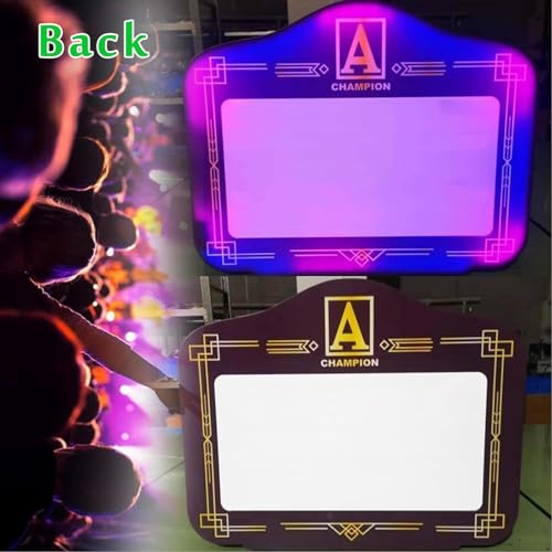 LED bottle presenter letter board,Light Box Sign With Letters Numbers,Acrylic Spellable Letter Plaque,Multiple Color Change,Handheld LED Alphabet Bottle Presenter for Upscale Venues,B