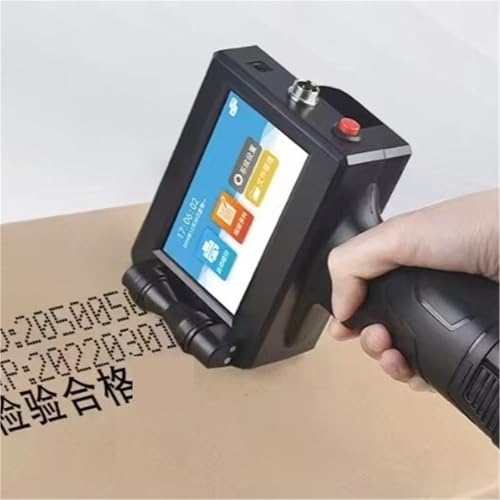 TECJHJZ Label Printer, 25.4mm Portable Handheld Inkjet Printer Gun for Expiry Date Barcode Batch Numbers Label(Set2,25.4mm)