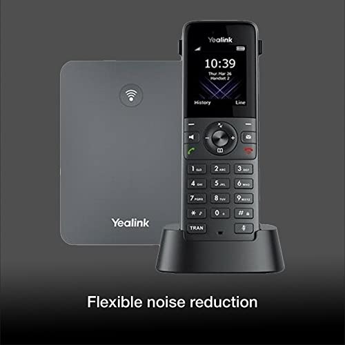 Yealink W73P DECT Cordless VoiP Phone System - Wireless Base Station & Handset for Small Business, Long-Range Roaming, Global Teck Microfiber Cloth