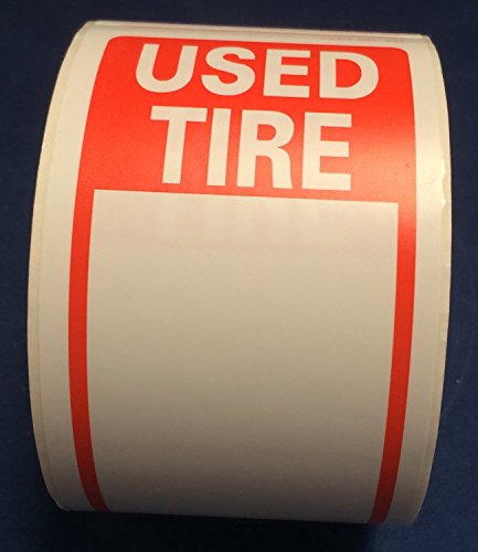 2 Rolls of Used Tire Labels - 250 Stickers per roll Total 500 Stickers Size 6" X 2-1/2" (150mm X 63.50mm) Free Expedited DELIVERY 2-4 Business Days