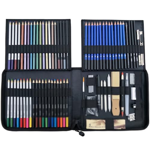 83 Pieces Of Sketch Colored Pencil Set Professional Art Drawing Stationery