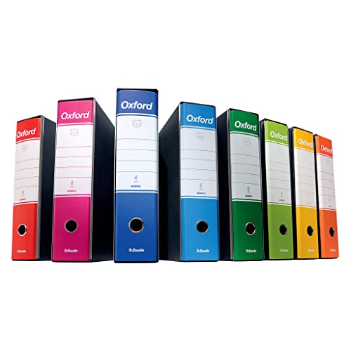 Esselte A4 Oxford Box Lever Arch Files, Multi Coloured, 390785110
