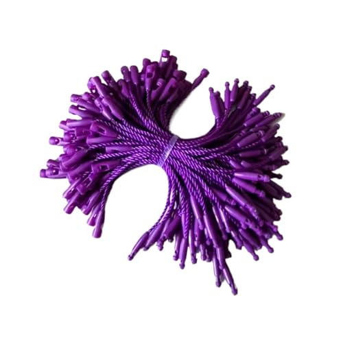 Hang Tag String 1000PCS Clothing Tag Rope 8cm for Garment Bag Tags Cards, DIY Accessories for Attaching Gift Tags(Dark Purple)