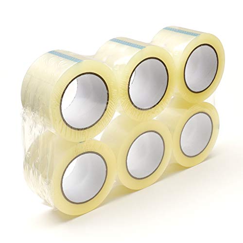 Pacific Mailer Clear Acrylic Packing Tape, 3 Inch Wide, 2.0mil Thickness, 110 Yard Per Roll [Pack of 24 Rolls]
