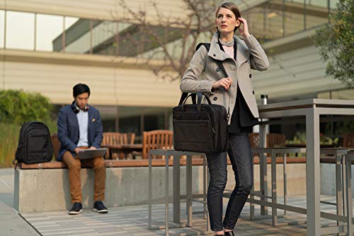 Kensington Briefcase Laptop Bag, Black, 16.5" x 18.3" x 6"