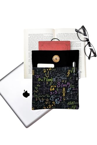 Book Sleeve Case for Books or Tablets, Multicolor, One Size, Lightweight Padded Protection for Reading on the Go - Multicolor