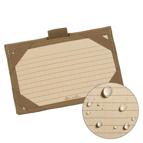 Rite in the Rain Weatherproof Index Card Wallet: Tan CORDURA® Fabric Cover, 25 Tan 3" x 5" Index Cards (No. C991T)