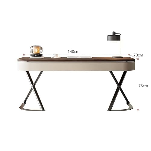 XIXSERTHIA Computer Desk Solid Wood Desk Modern Minimalist Home Living Room Study Desk Bedroom Computer Desk Study Writing Desk Office Desk Office Desks(140 * 70 * 75cm)