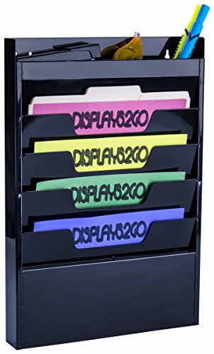 Displays2go Office Wall Rack for File Folder or Magazine
