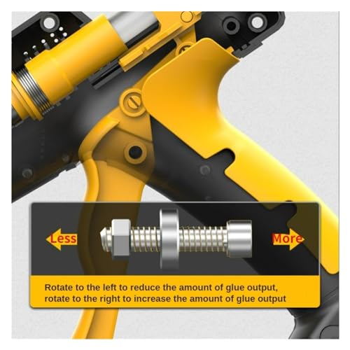 LIBODD Hot Glue Gun 150W Hot Melt Glue Gun Adjustable Temperature 11 Mm Hot Glue Sticks Household DIY Handmade Tools for DIY Arts, Crafts and Quick Repairs(150W-Digital-Yellow)