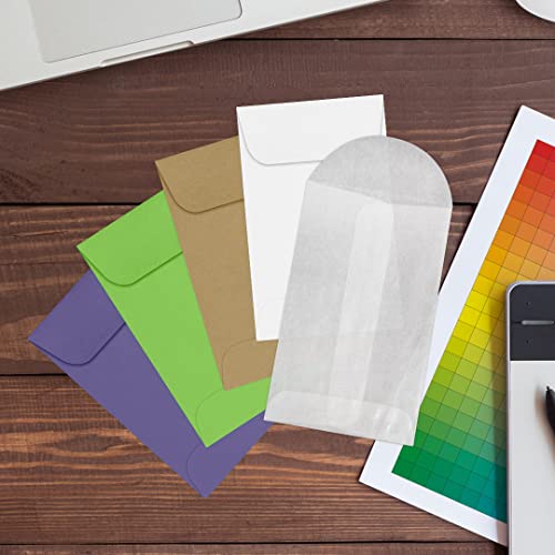 LUXPaper #1 Coin Envelopes | 2 1/4" x 3 1/2" | Glassine | 30lb. Text | 500 Qty