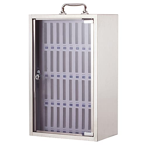 GenSDH Portable Cell Phone Safe Deposit Box with Handle 60 Slots Locker Secure Cell Phone Storage with Lock Ideal for Events Offices and Schools,36slots