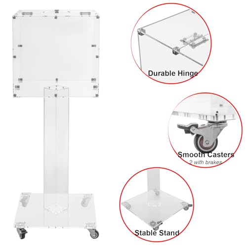 SHOUMANUAL Suggestion Box with Stand, 14" Acrylic Locking Ballot Box