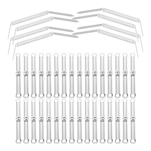 Loose-Leaf Paper Fasteners 200Pcs Metal Binder Clips Strong Hold Binding Rings for Notebooks Files Office School Stationery Fixing Binders