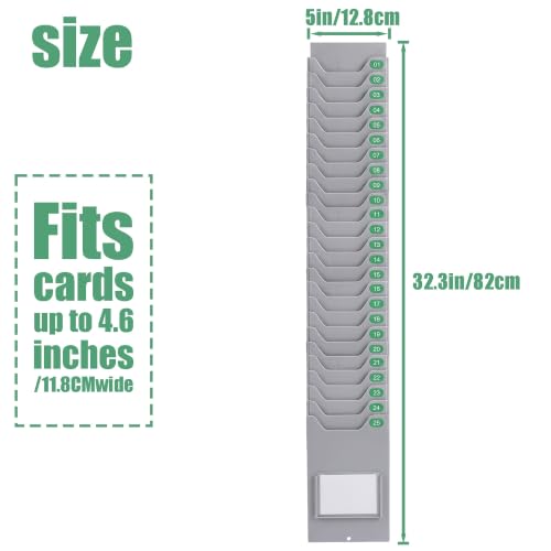 5/10/15/20/25/30 Pocket wall Mount time Card Holder Rack, Cards Organizer