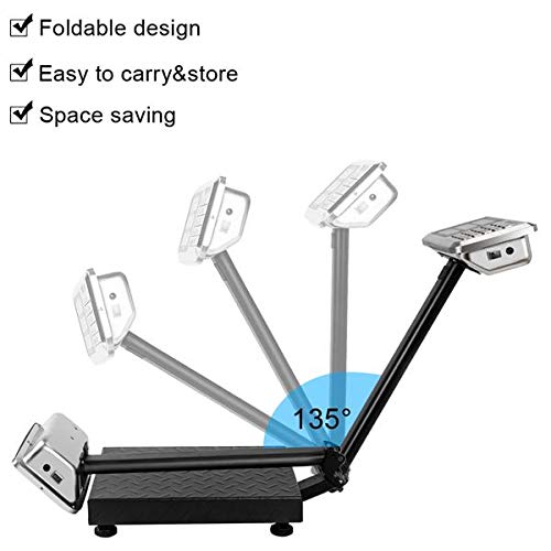 100KG/220lbs Weight Computing Postal Scale Digital Floor Large Platform Warehouse Shipping Foldable