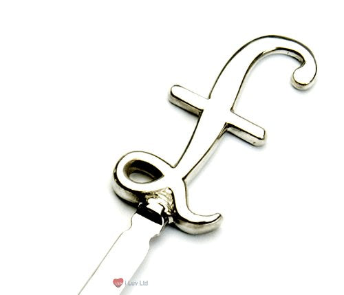 I LUV LTD Letter Opener 18cm Pewter Handle British UK Pound Sign Design