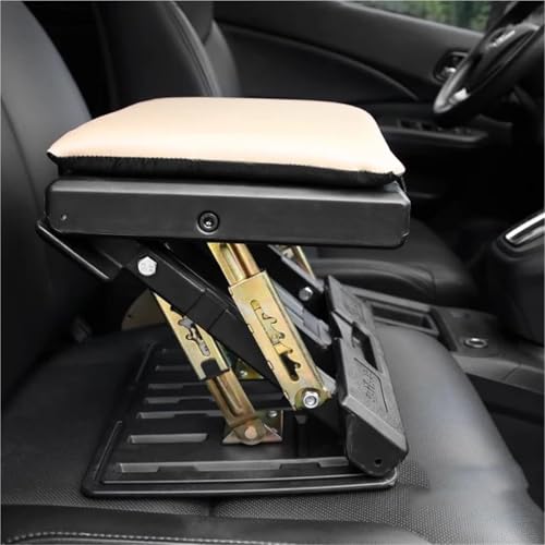 IOKGVEDD RV Accessories, Car Leg Support Rear Seat Modified, Rest Pedal Drag Business Foot Footrest for Travel(Brown)