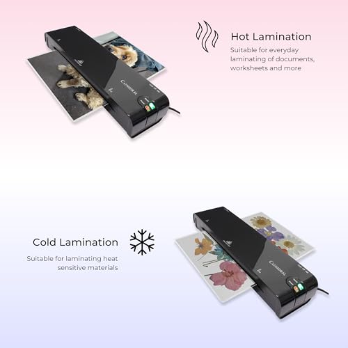 Cathedral Products A4 Laminator - with Fast Warm Up & Jam Release - Black