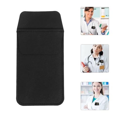 Yingluno 12pcs Pen Sleeve For Nurse Doctor Insert Type Pencil Storage Organizer Pu Material Reusable Pocket Protector