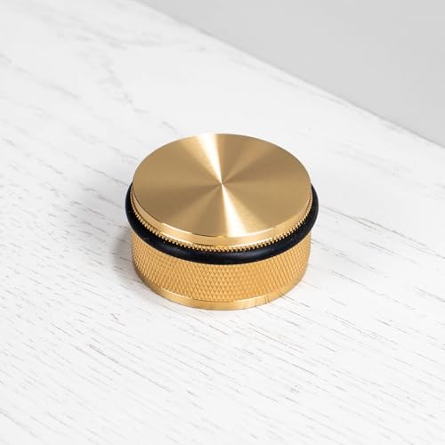 Buster and Punch Door Stops, Wall Mount, Floor Mount, Freestanding, Cross Knurl, Linear, Knurl, Multiple Colors, Black, Brass, Steel, Smoked Bronze (Steel, Floor Mount)
