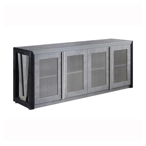 NBF Storage Credenza Office Cabinet for Workspace Organization, Gray