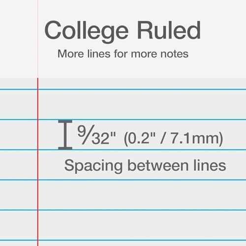 Oxford 3 Subject Spiral Notebook College Ruled - 12 Pack- Poly Cover - Water Resistant - 150 Sheets - Notebooks College Ruled- Blue, Green, and Grey (Pack of 12)