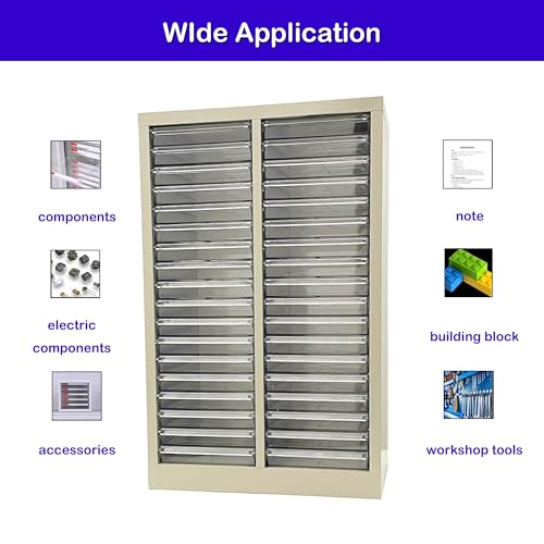 INTSUPERMAI Office Cabinets Document CFile Cabinet 36 Drawers Metal Document Storage Box