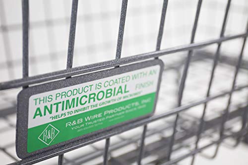 R&B Wire Products, Inc., Antimicrobial Mega Capacity Wire Laundry Cart, Total Capacity 125 lb, Model# 201H/ANTI