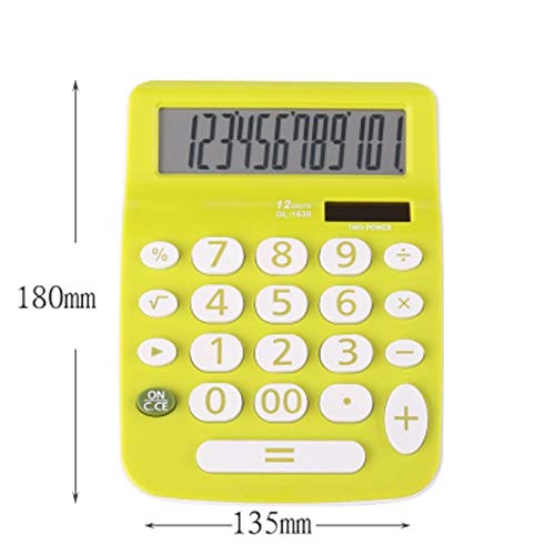 12 Digits Large Screen Solar Office Commercial Calculator Real Human Pronunciation Voice