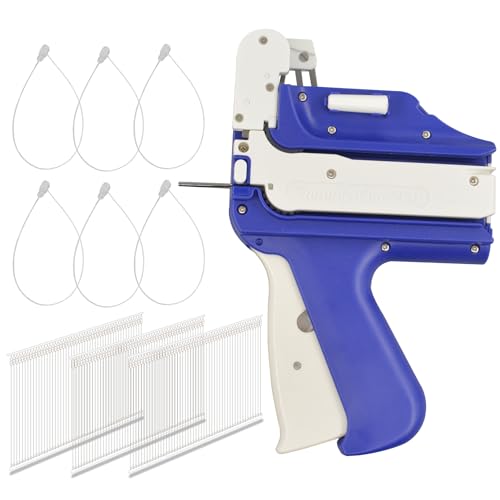 DETAI No Piercing Hang Tag Loop Gun with 6000 Plastic 5''Loop Fasteners