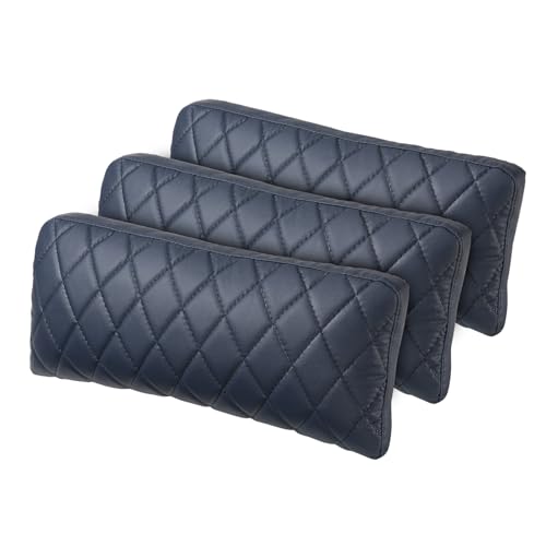 Weilianda Memory Foam Quilted Lumbar Support Pillow Back Cushion, 3 Set