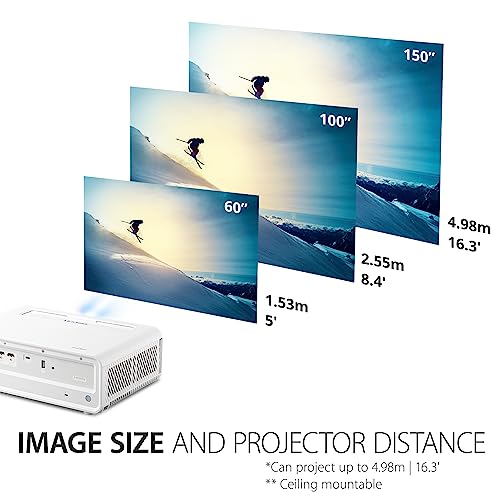 ViewSonic X1 1080p Projector with 2300 ANSI Lumens, Cinematic Colors, Vertical Lens Shift, 1.3X Optical Zoom, H&V Keystone Correction and Corner Adjustment