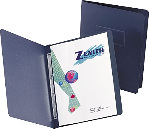 Oxford 5730105 Paper Report Cover, Large 2 Prong Fastener, Letter, 3-Inch Capacity, Black, 25/Box
