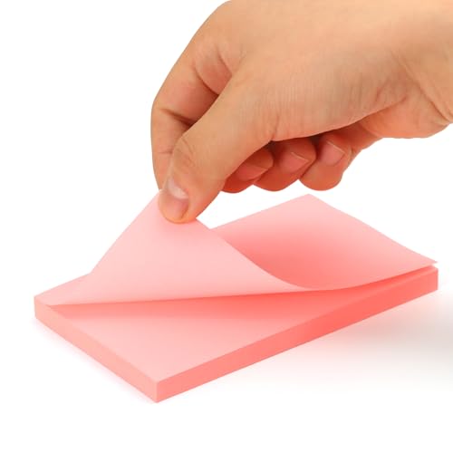 1920 Sheets 3 in x 5 in Large Sticky Notes, 76 x 127 mm 6 Pads Assorted Self-Stick Pads for Notebook,Office,School and Home,80 Sheets/Pad (24 Pads Brillant)