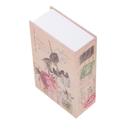 Demeras Creative Simulation Book Safe Box Money Jewelry Collection Storage Case with Combination Lock For Personal Funds, Jewelry,Love letters Mini Lock Box(ROSE)