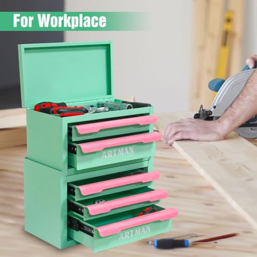AMZXPLORE 2+3 Layers Stackable Desk Organizer, Steel Storage Box