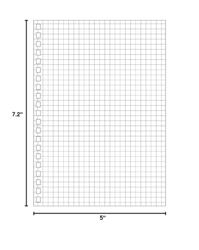 Lihit Lab N1666S for Twisted Notebooks, B6, Squared, 21 Holes, 30 Sheets