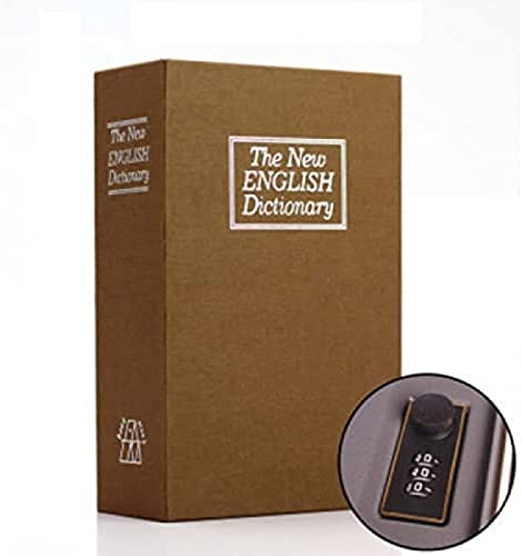 Book Safe, Diversion Safe with Combination Lock, Hidden Secret Safe for Home, Office, Code Safe, Metal Diversion Safe