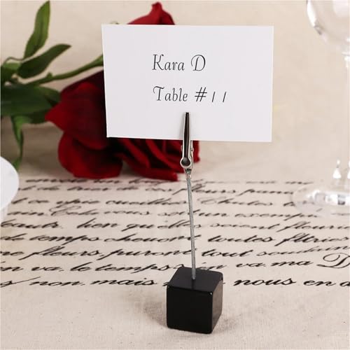 Cube Photo Clips 50 PCS Card Holder Square Memo Clip Photo Office Note