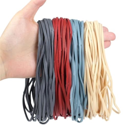 Silicone Rubber Bands Large Rubber Bands 120 Pcs 7x1/8 Ihes Assorted Colors Office Supplies