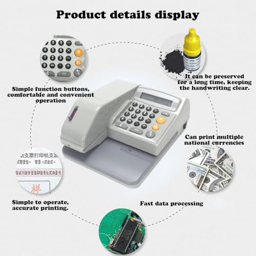 Check Writer Machine Check Printer, Multi‑Currency Cheque Writing Machine