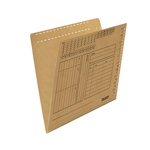 FALKEN UniReg Folders for Suspension Files, A4, 230g - Buff Pack 100