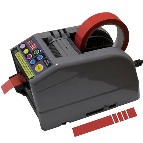 RT-7000 Automatic Sticky Tape Dispenser Loop Mode to Set Up 6 Different Tape Length and Memory Cutting in Circle/Cutting with Light Trace/Nallow Tapes Good Cutting Effiency Too
