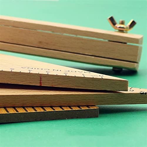 moisture Bow Compass Math Compass Protractor Multifunctional Compass Drawing Teacher Compass Set 50cm Large Compass Teaching Aid Stationery Tool Carpenter Compass (Color : Yellow)