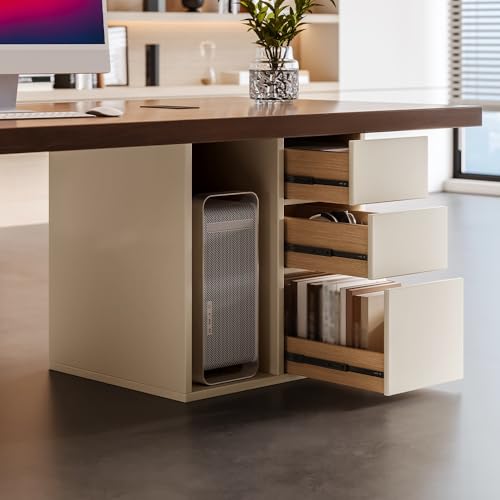 Home Office Desks Minimalist Solid Wood Small Boss Office Desk, Modern Young Manager's Office Single Desk, White Table Legs Furniture, Suitable For Work And Study Computer Table Desk(220x80x75cm)