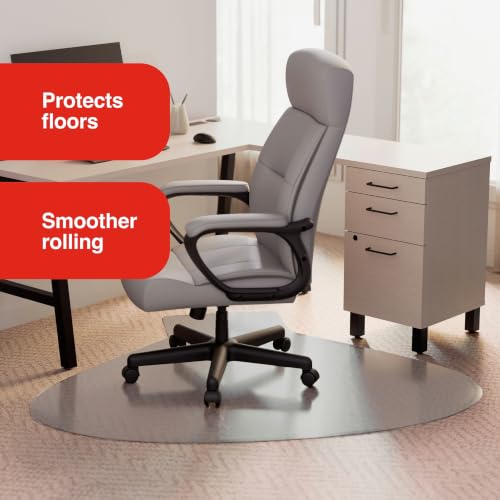 Staples Carpet Chair Mat, Medium-Pile, Clear, Model 20237-CC