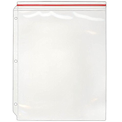 StoreSMART – Zip-Top Embroidery & Cross-Stitch Hoop Holder Binder Page – 8 ½” x 11” - 50-Pack - (VH309-HOOP-50)