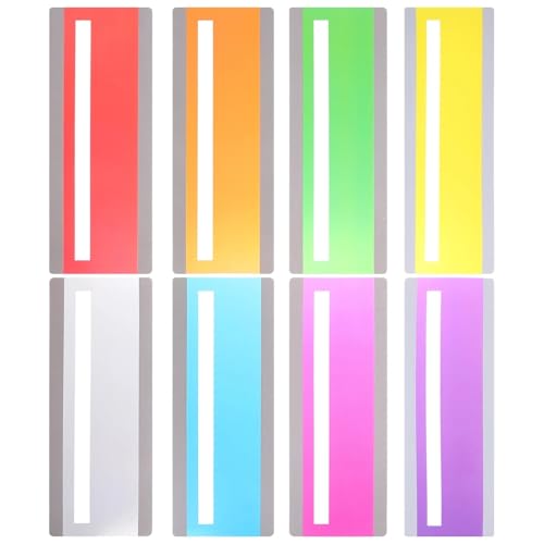 Reading Guide Strips Guided Reading Strips 24Pcs Read The Guide Erasable Highlighters Reading Tracking Rulers Guided Strips Pet Page Marker